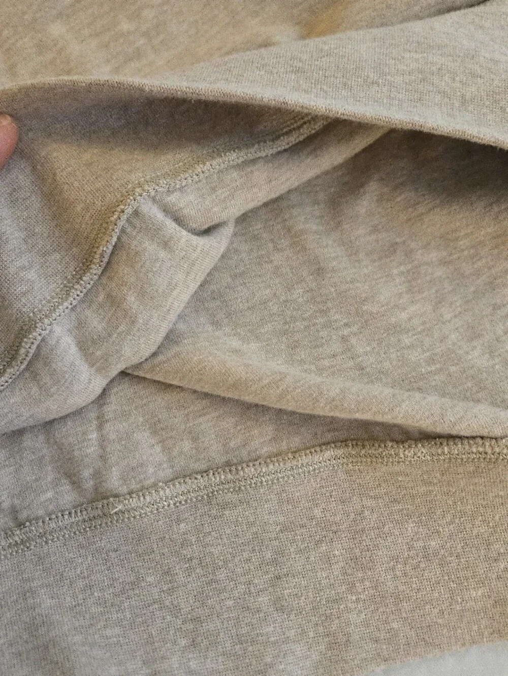Ralph Lauren Luxury Jersey Quarter-Zip Pullover Dune Oatmeal Heather EB3